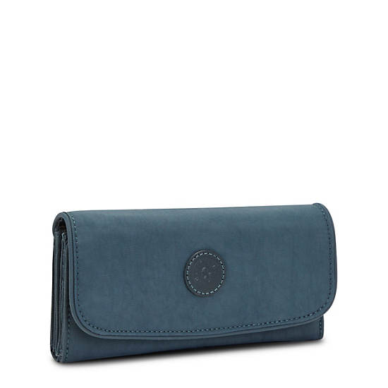Portefeuilles Kipling Money Land Snap Bleu Marine Grise | FR 1419OK